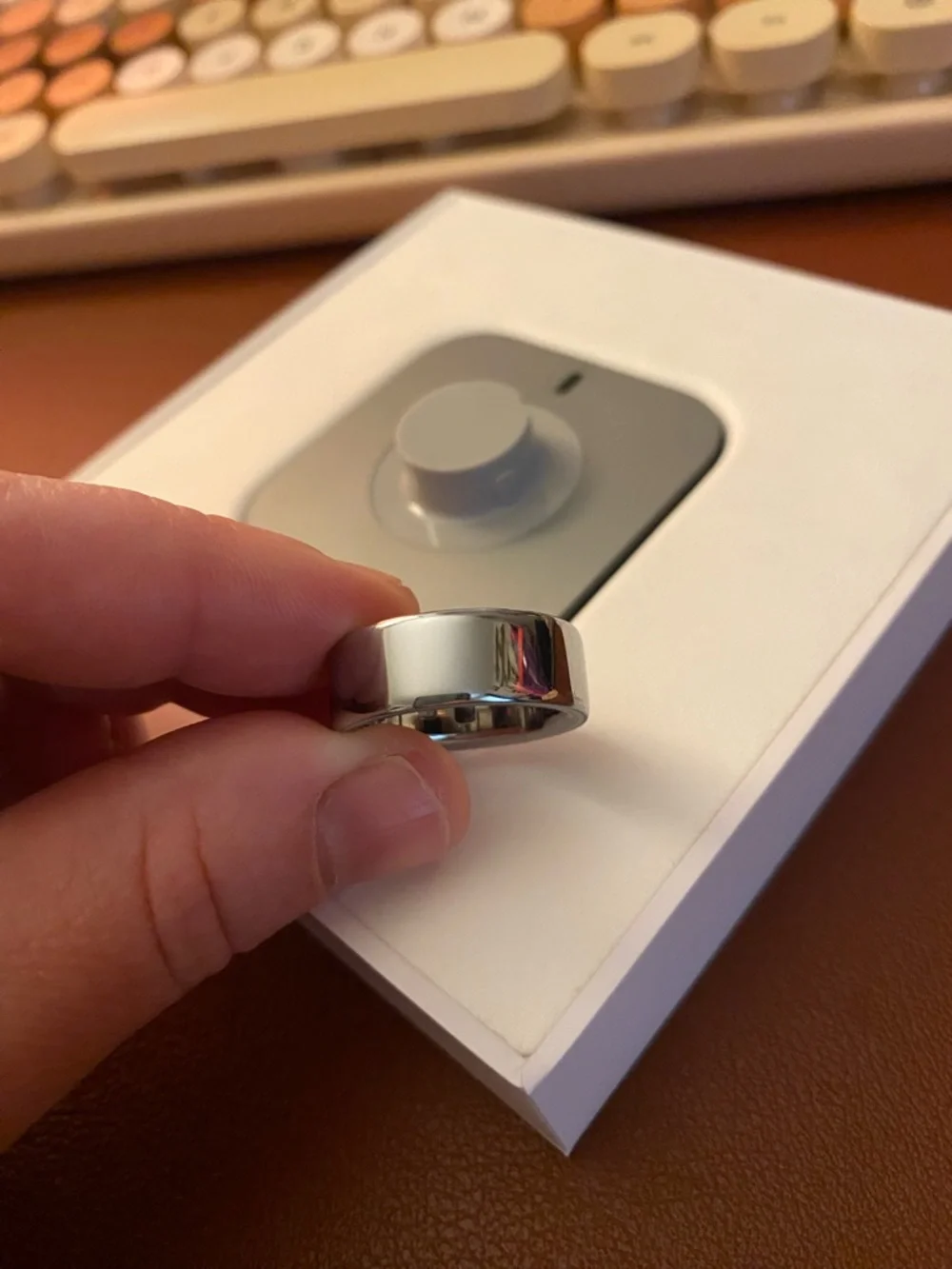 Oura Ring 4 Silver Size 7